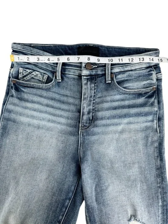 BKE Buckle Black No.75 Bootcut Jeans Yeadon Distressed Stretch 27x30 Y2K - Picture 6 of 13